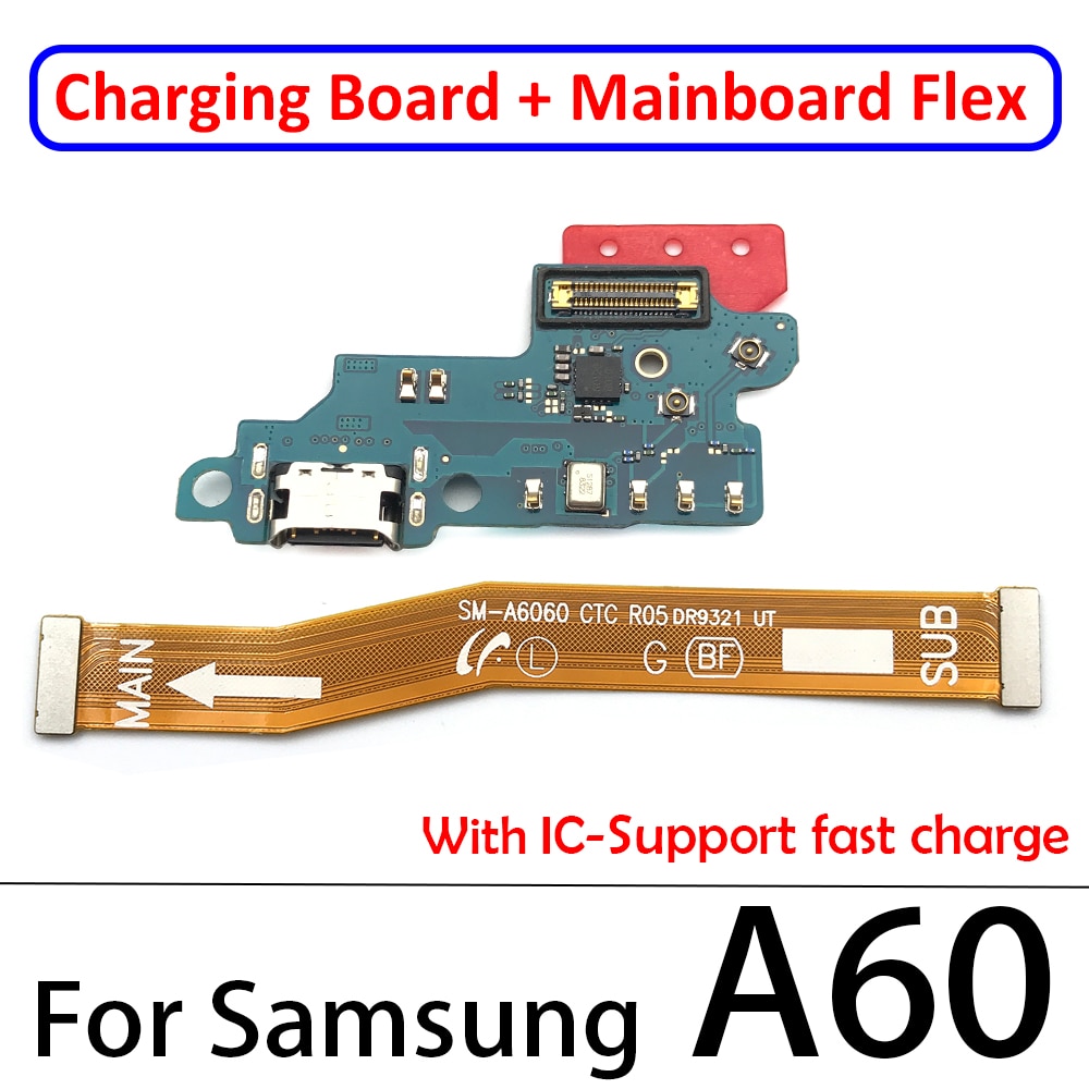 Usb charging port dock board connector main motherboard flex cable for samsung galaxy a10 a20 a30 a40 a50 a60 a70 a80