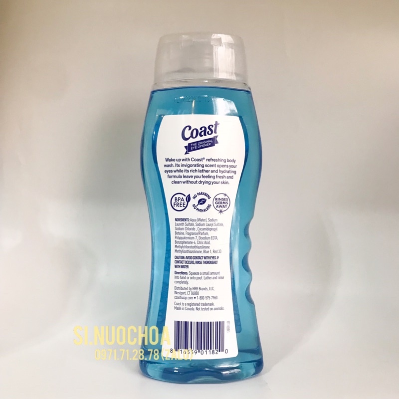 Sữa tắm Coast 946ml của Mỹ