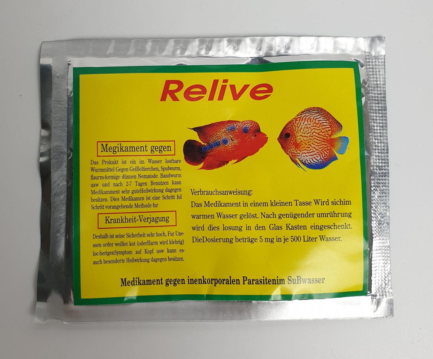 Phục Hồi Đường Ruột Relive cho cá cảnh
