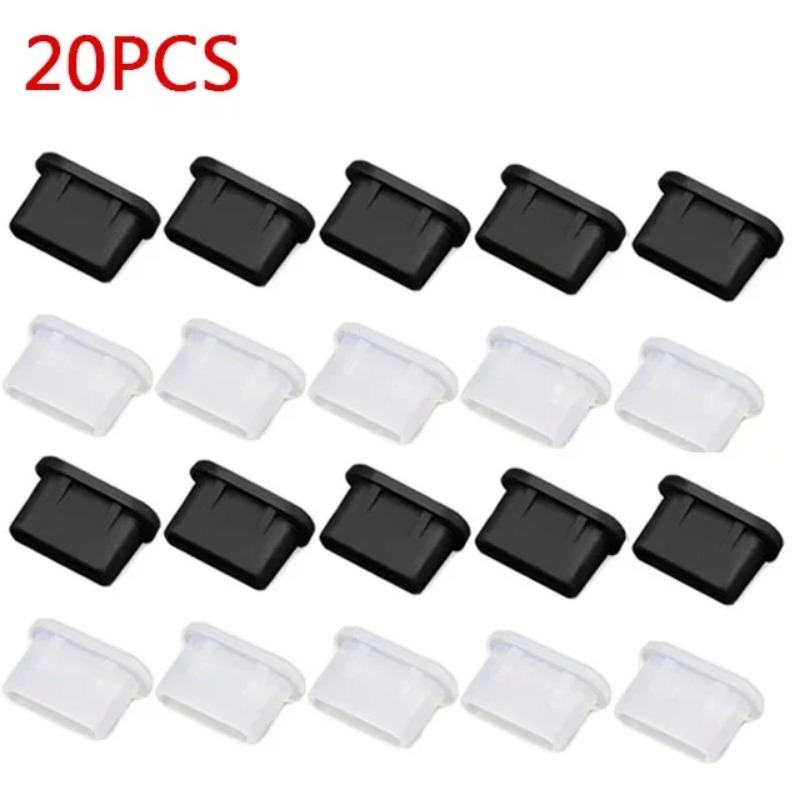 【Top-rated】 20Pcs USB C Dust Plug Type C Anti Dust Cover Cap Phone Charging Port Protective Plug Compatible with 15 Pro