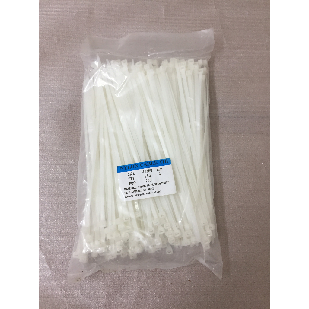 [Giá hủy diệt] [ Siêu ưu đãi] Túi 250 sợi dây rút dây thít nhựa 20cm với chất liệu Nylon PA66