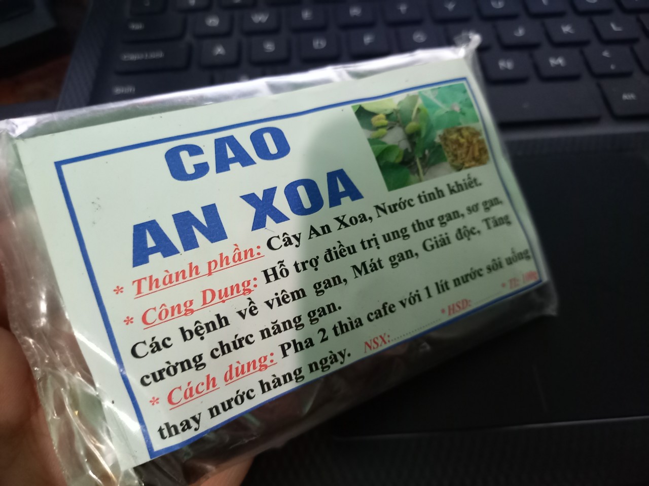 cao an xoa 100gram