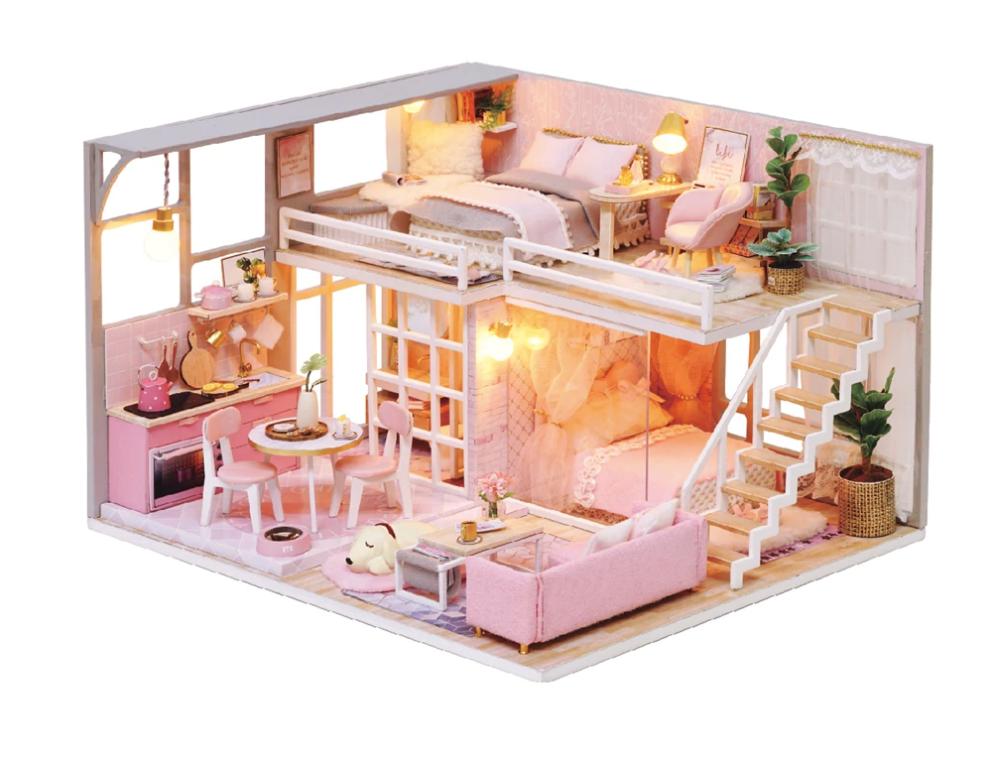 Bộ mô hình lắp ghép DIY- Căn phòng búp bê H-016