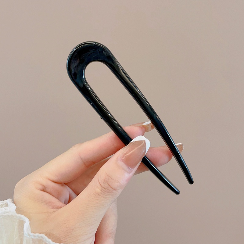 Korean High-grade Acetate Hair Stick Vintage Hair Chopsticks Hairpin U-shaped Clip