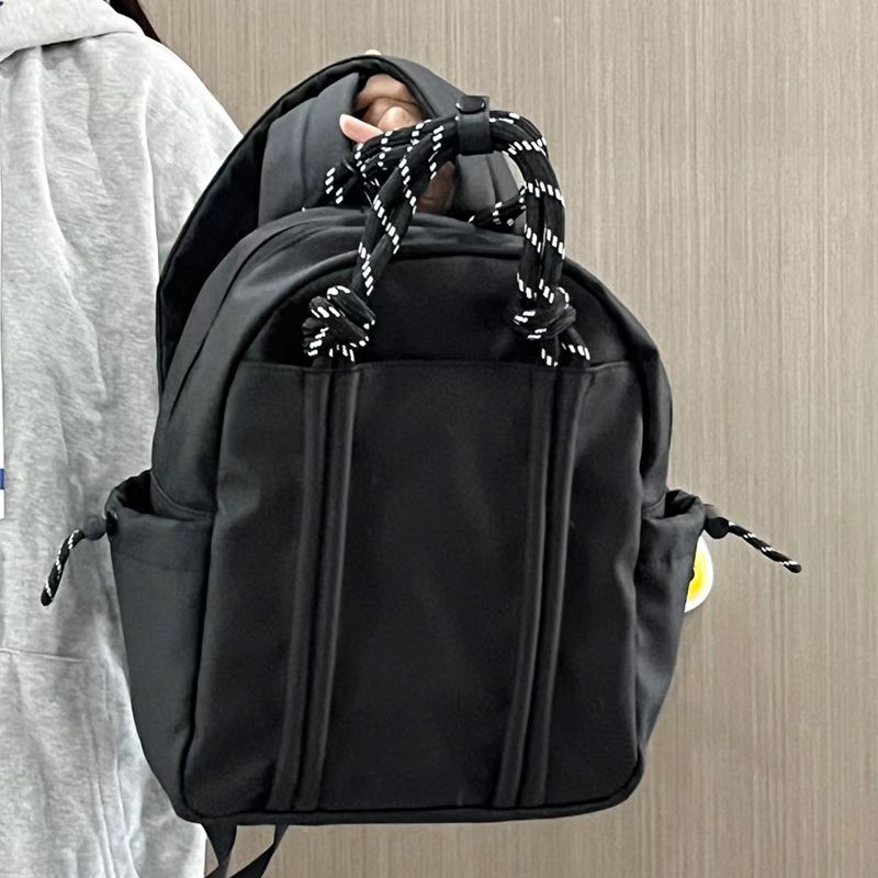 C&K Women's Backpack New Braided Rope Mini School Bag Casual Versatile Handheld Backpack