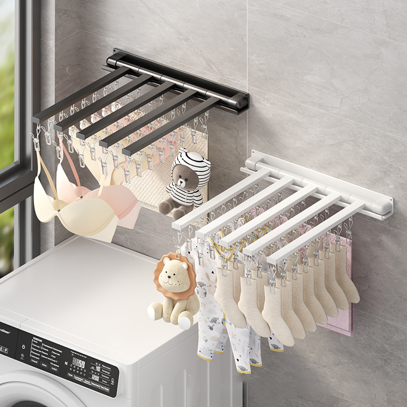 Giá phơi inox, móc treo chắc chắn, giá đỡ vớ chống gió nhiều kẹp, giá phơi, Giá phơi ban công, móc đa chức năng