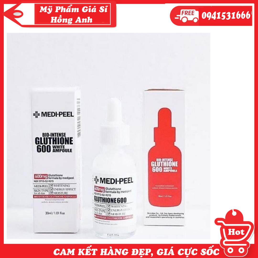 Serum Truyền Trắng Medi Peel Bio Intense Glutathione White Ampoule Cho Da Trắng Mịn Màng Serum Chống Nhăn Và Đốm Nâu Serum Làm Sáng Da Hiệu Quả Serum Không Cồn Cho Da