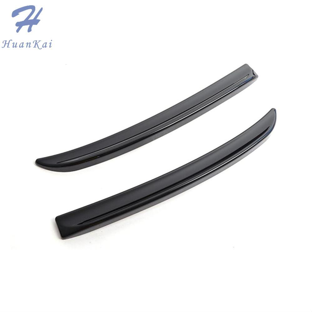 HK 2Pcs Car Rear Spoiler Extension Lip Fins Spoiler Red Carbon Fiber ...