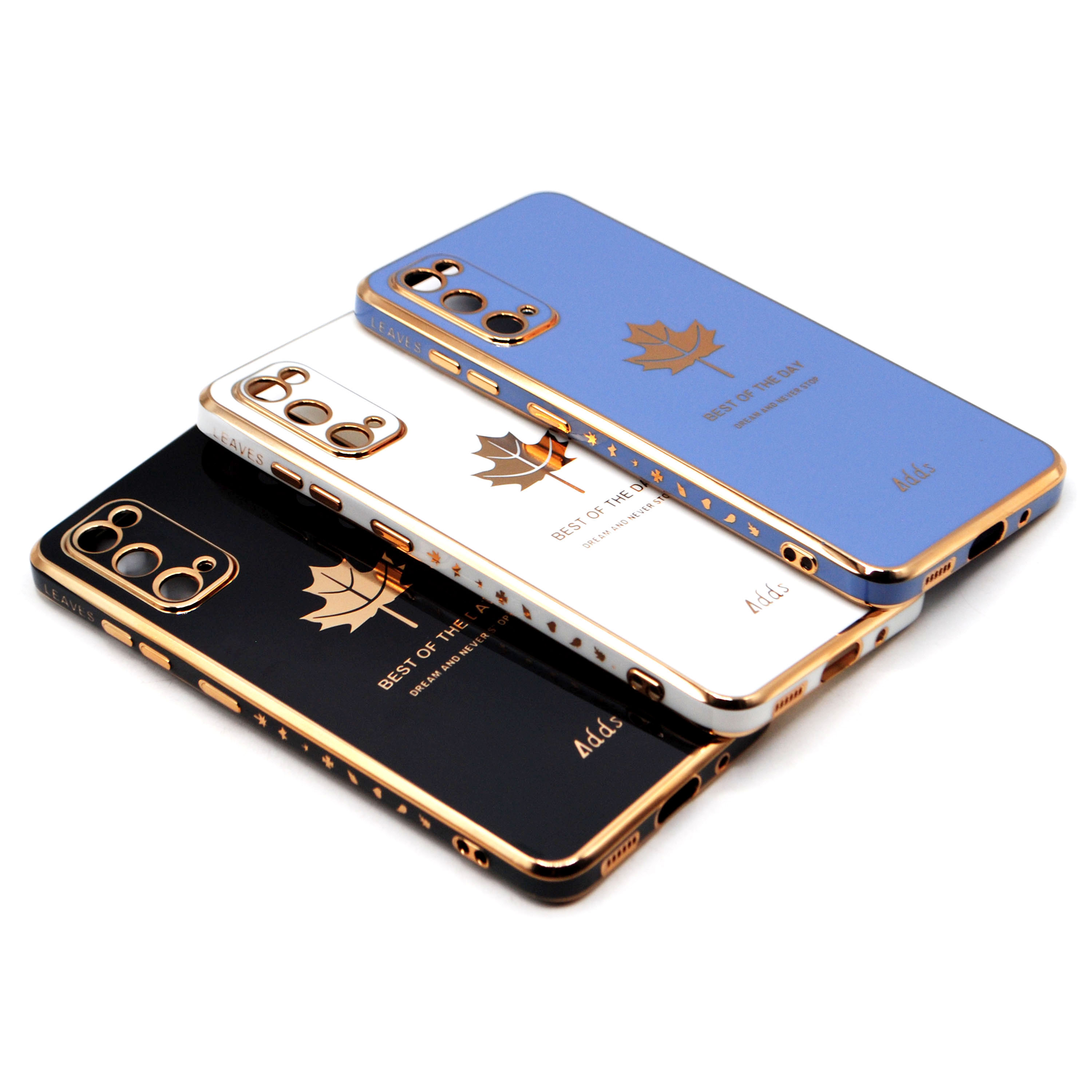 Samsung Galaxy S20 Back Cover Soft Multi Golden Border Camera Protection Cover For Samsung S20