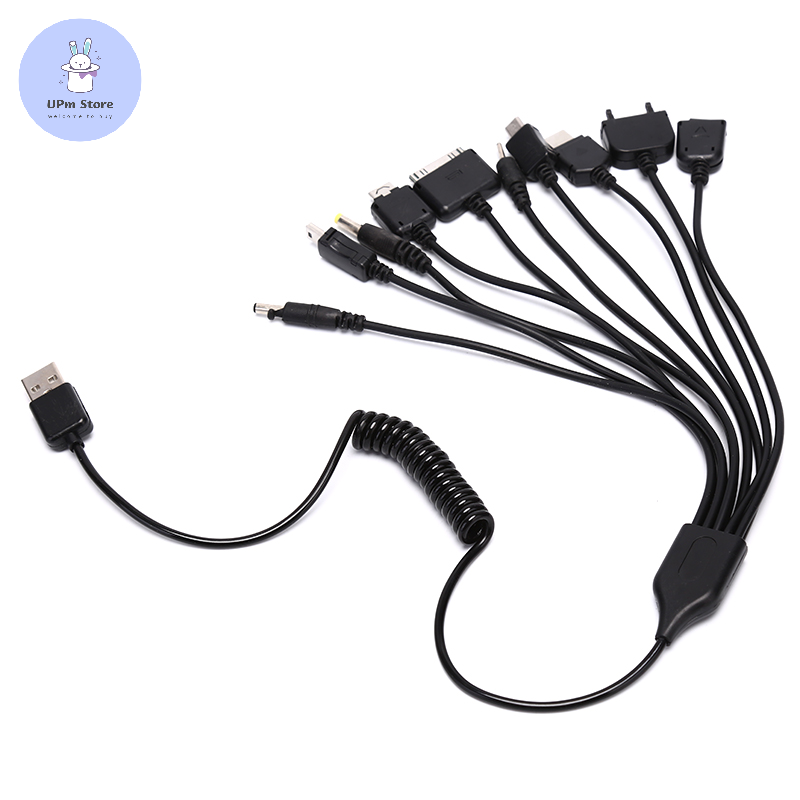 UPm Cáp sạc USB trò chơi điện thoại di động đa năng 10 trong 1 thông dụng