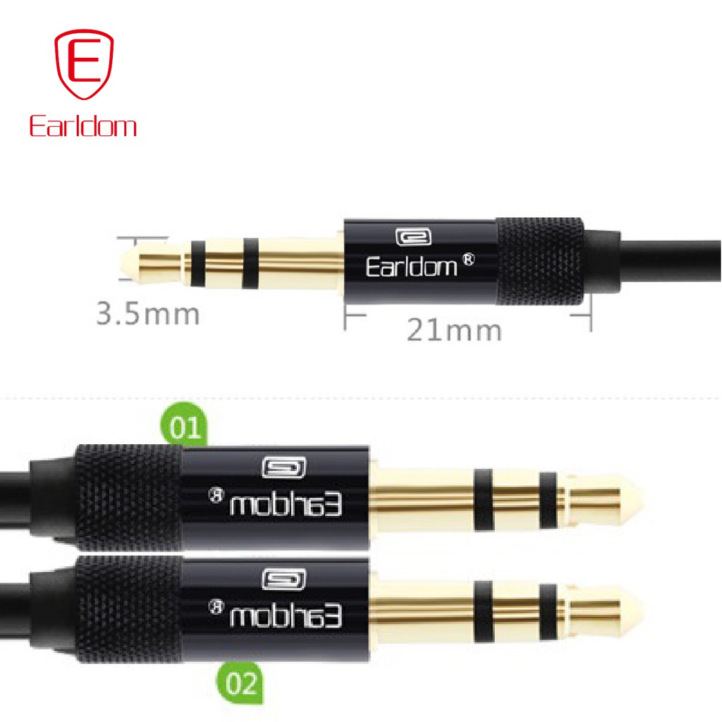 Dây Ra Loa 2 đầu 3.5mm Earldom AUX - 10