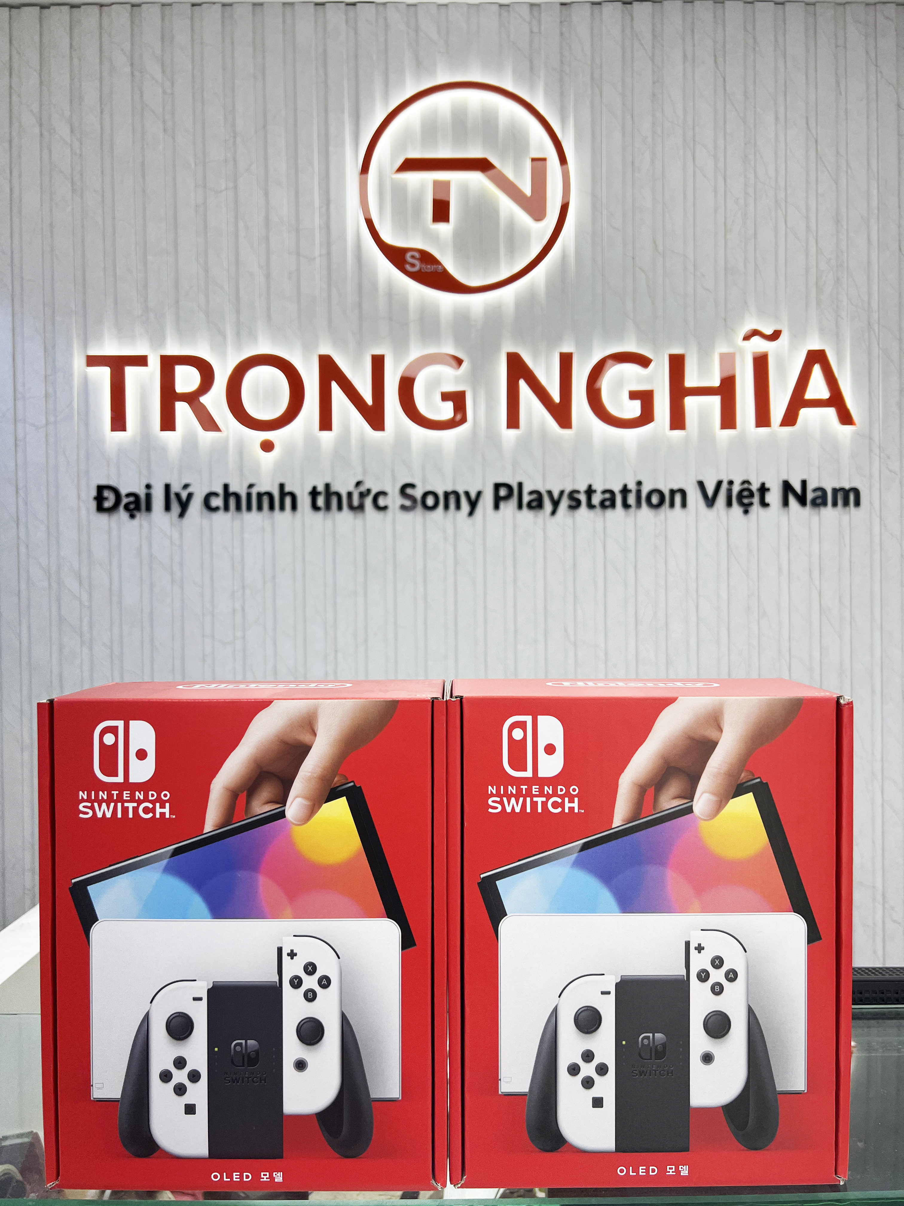 Máy Nintendo Switch Oled Model - White Joycon - Bảo hành 12 tháng