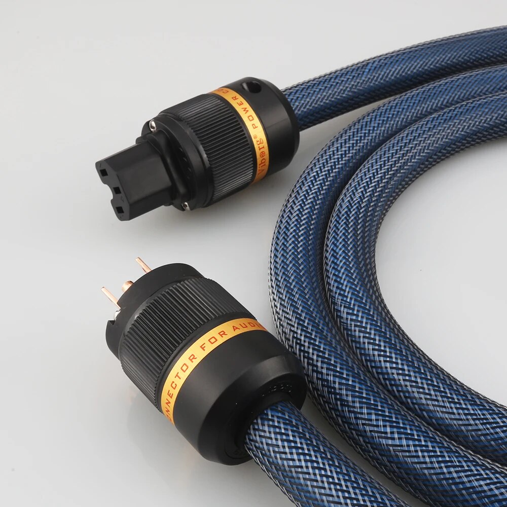 Audiocrast P111 Silver Plated EMC Shielded AC Mains Power Cable With