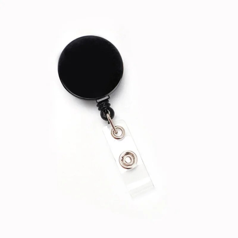1pc ABS Retractable Keyring Extendable Metal Wire 60cm Keychain Clip Pull Key Ring Anti Lost ID Card Holder Key Chain