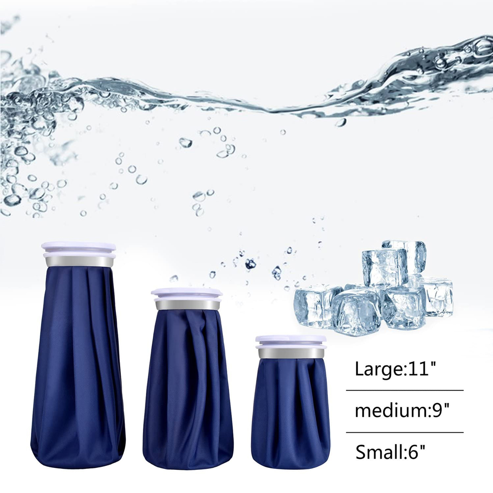 【Best value】 reusable ice bag pack with adjustable wrap ice pack for cold and hot therapy and pain relief for knee leg sselling sprain injury.