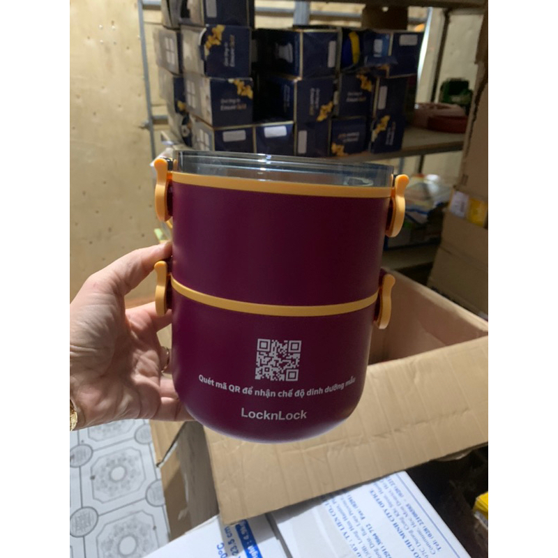Camen đựng cơm 2 ngăn Lock Lock