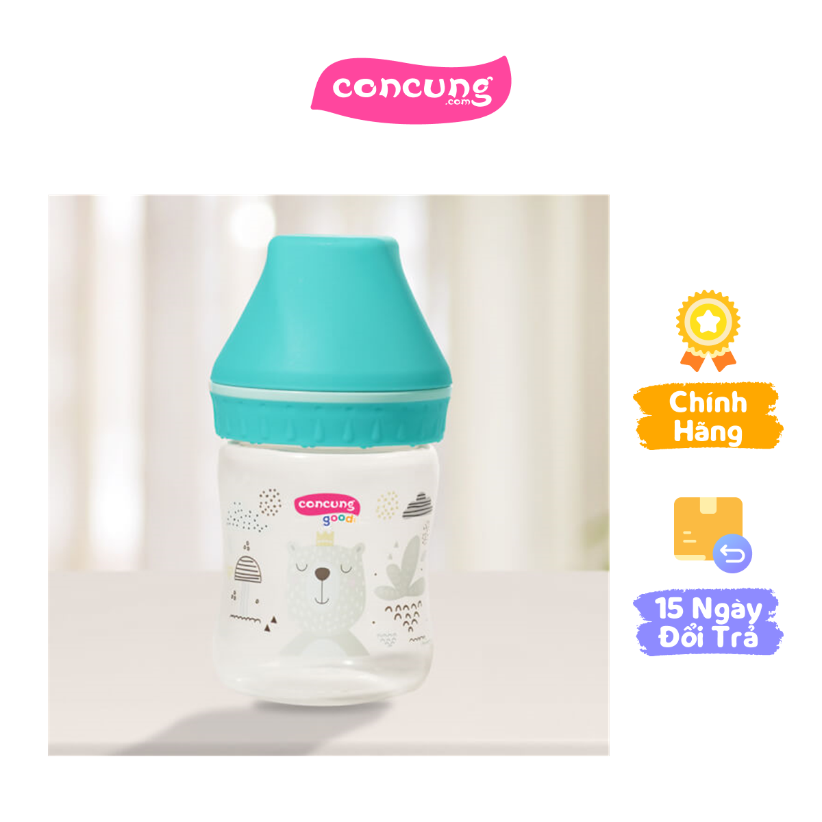 Bình sữa ConCung Good cổ rộng 120ml