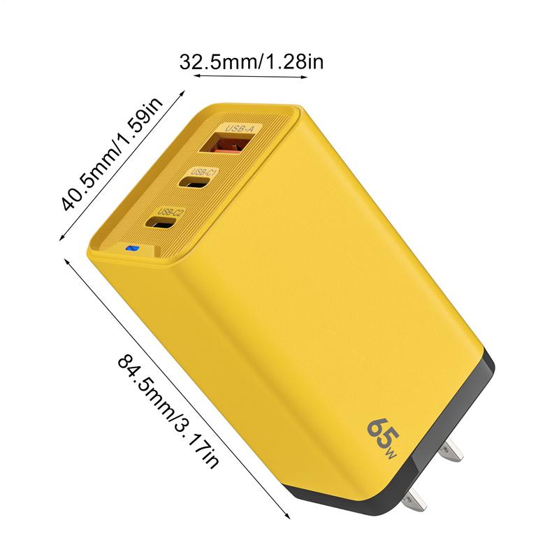 USB C Charger Block Fast Charging Multiport USB Block With LED ...