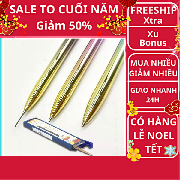 Bộ bút chì bấm 0.5cm và 60 ngòi 0.5 tiết kiệm giá rẻ ✓Bút chì bấm ✓Bút chì 0.5 ✓Bút chì kim ✓bút chì vẽ chuyên nghiệp ✓Ngòi bút chì , đồ dùng học tập ✓Nguyễn Thùy Store