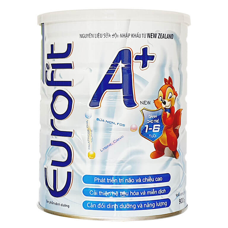 Sữa Bột Eurofit A+ 900g cho trẻ1_6 tuổi (Date 2026)