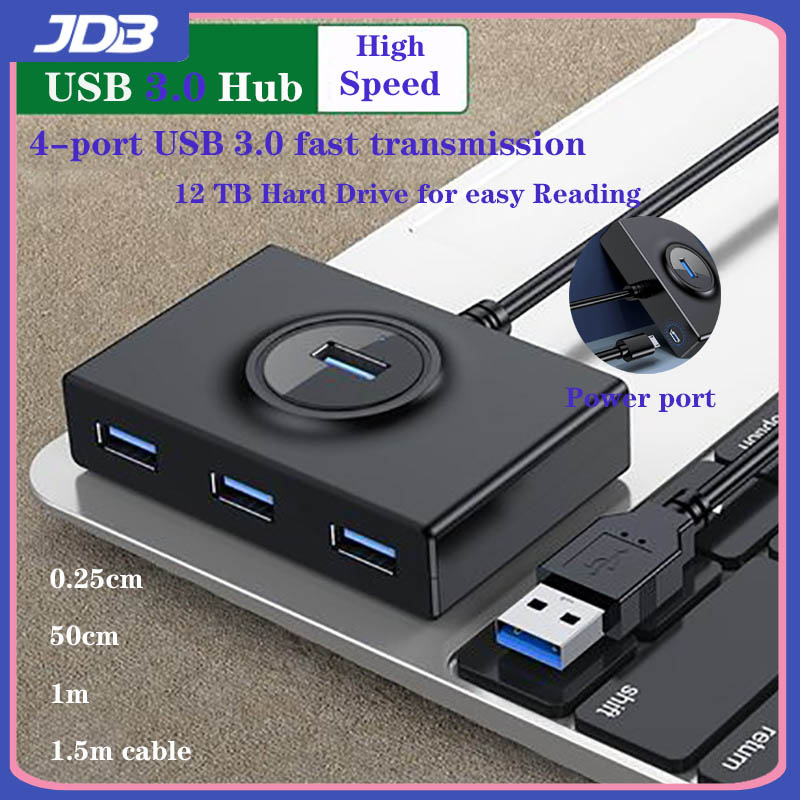 JDB USB 2.0 3.0 5GBPS Port Hub Mở Rộng Nhiều 4 Port Hub thumbnail