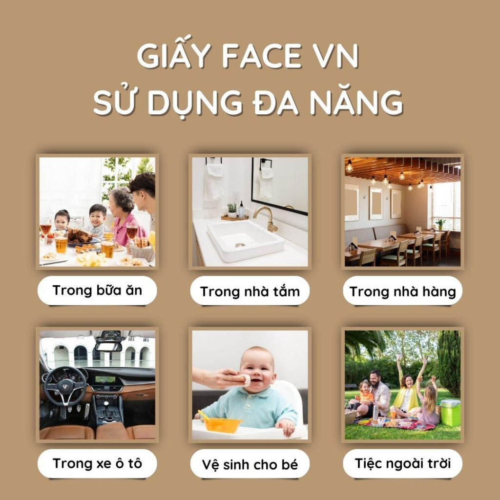 Combo Giấy Face cao cấp - giấy mini