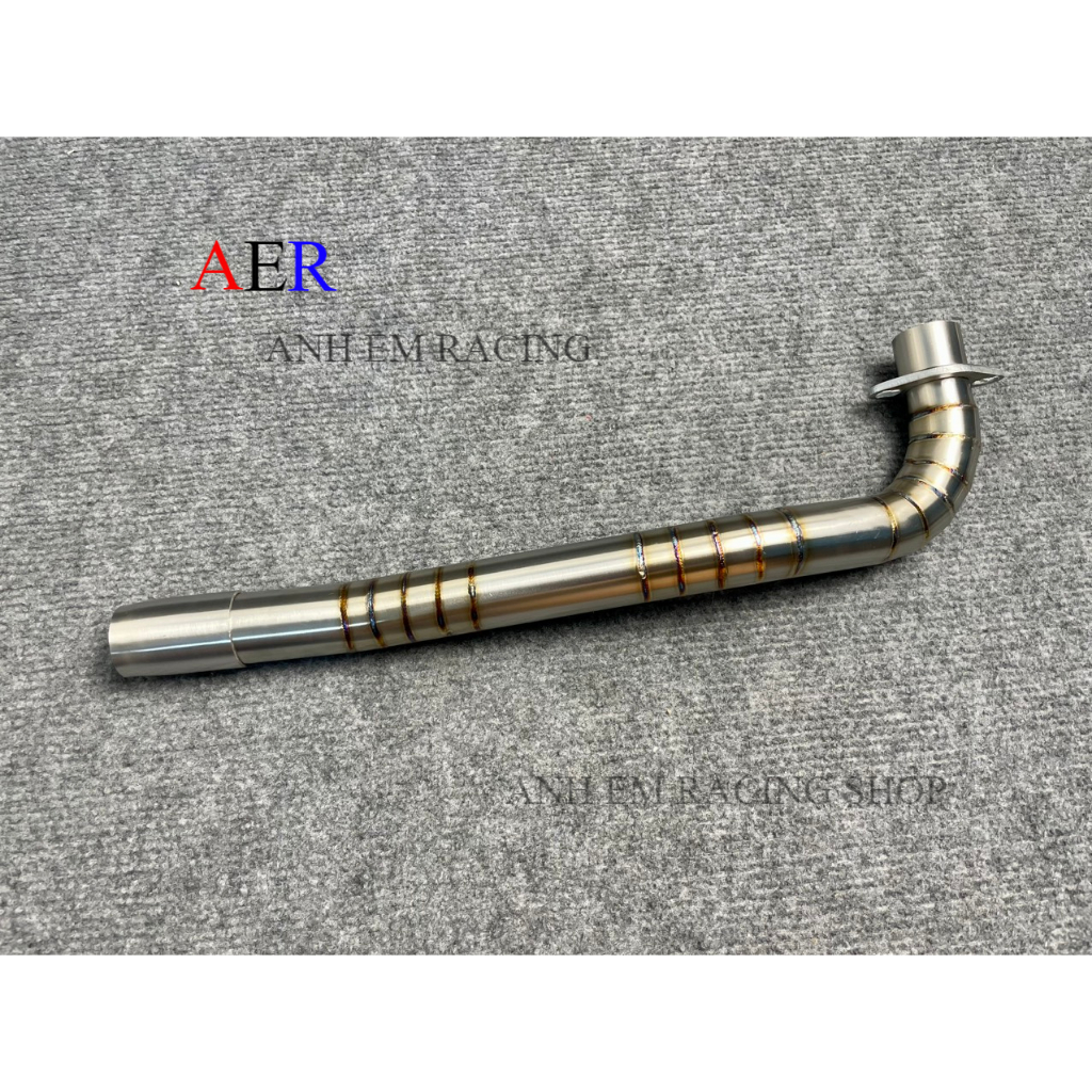 Cổ pô inox 304 size 27-32mm mối hàn tích sâu cực đẹp dream, wave, fu neo, future led, sirius
