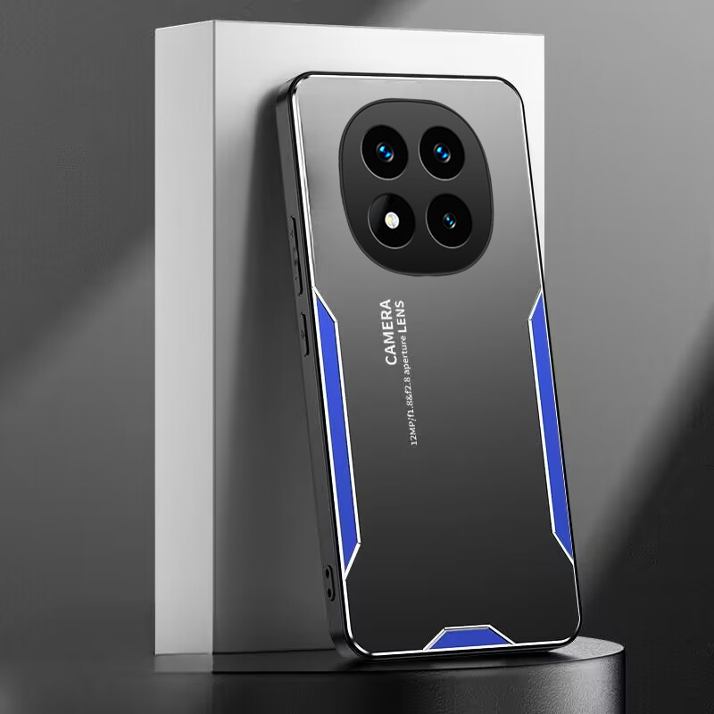 For Redmi Note 14 Pro Case Aluminum Metal Matte Cover Soft Silicone Frame Camera Protection Cover For For Redmi Note 14 Pro + Back cover Phone Cases. 