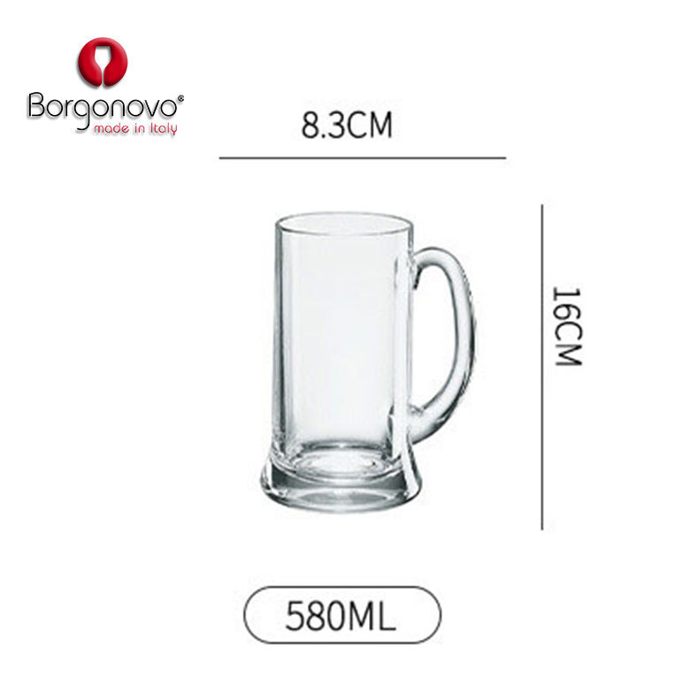 Cốc bia Borgonovo Cốc bia thủy tinh nhập khẩu Ý cốc bia cốc bia dung tích lớn