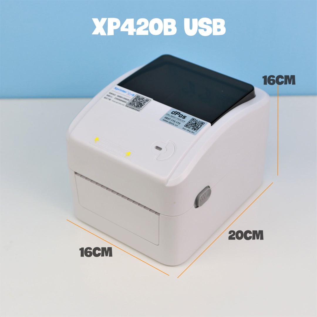 [HCM]Máy in đơn hàng TMĐT Xprinter XP470B XP420B DT426B Máy in nhiệt chuyên dụng in tem nhãn phiếu vận chuyển giao hàng – Dâu Mart