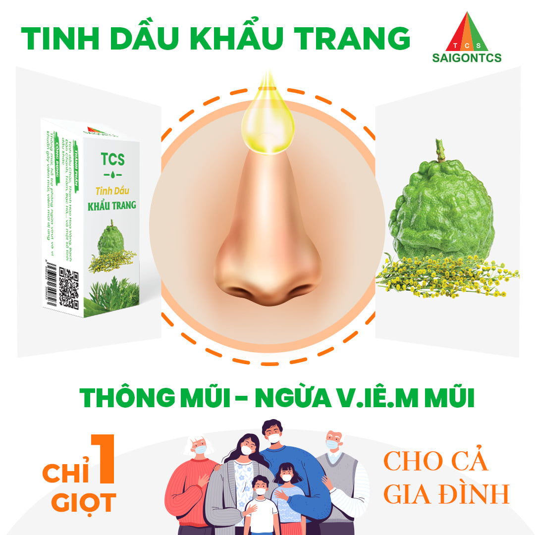 Tinh Dầu Khẩu Trang TCS - Sài Gòn TCS