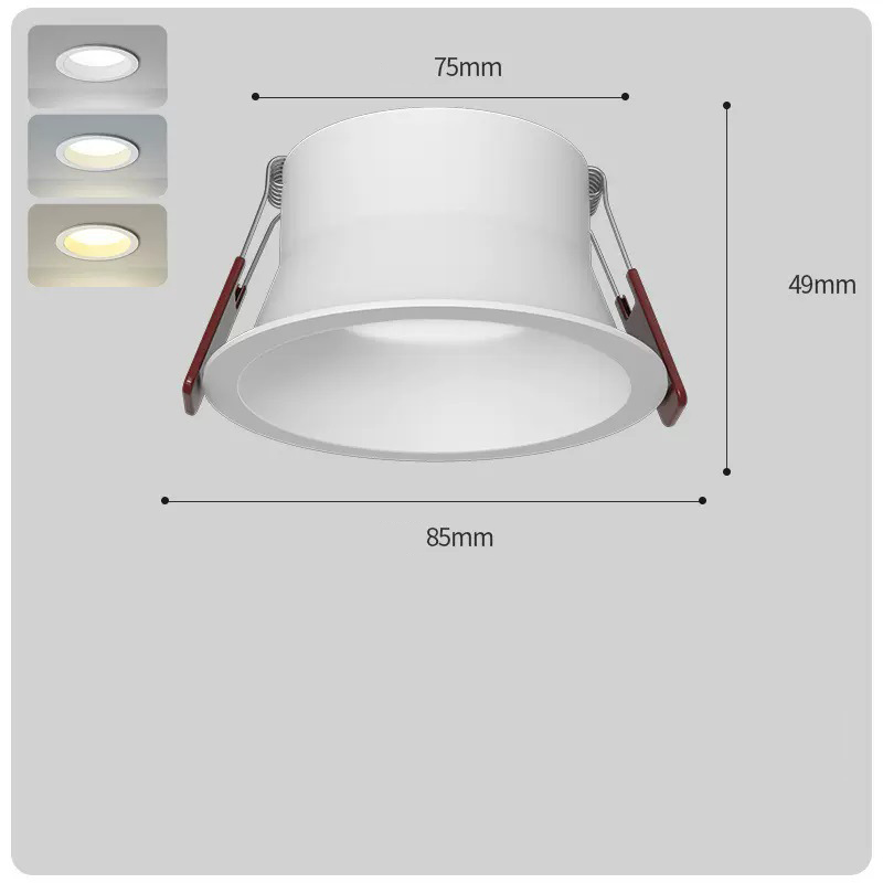 SADA Lighting LED recessed narrow edge deep anti-glare downlight corridor corridor living room ownerless ceiling light