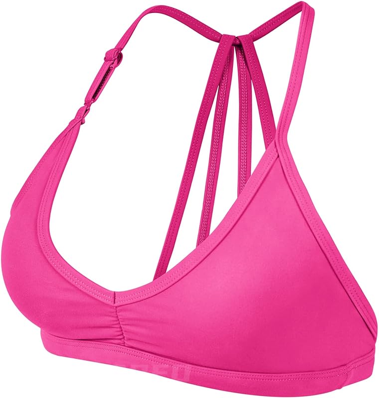 LZD YEOREO Workout Sports Bras for Women Padded Strappy Open Back