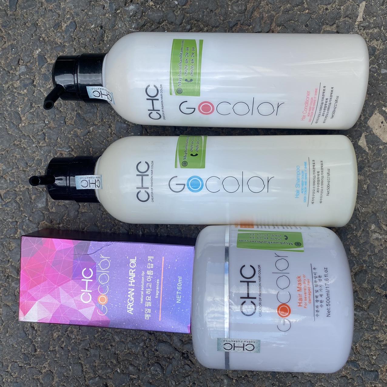 Tinh dầu dưỡng tóc CHC GOCOLOR Argan Hair Oil 60ml ( Korea )