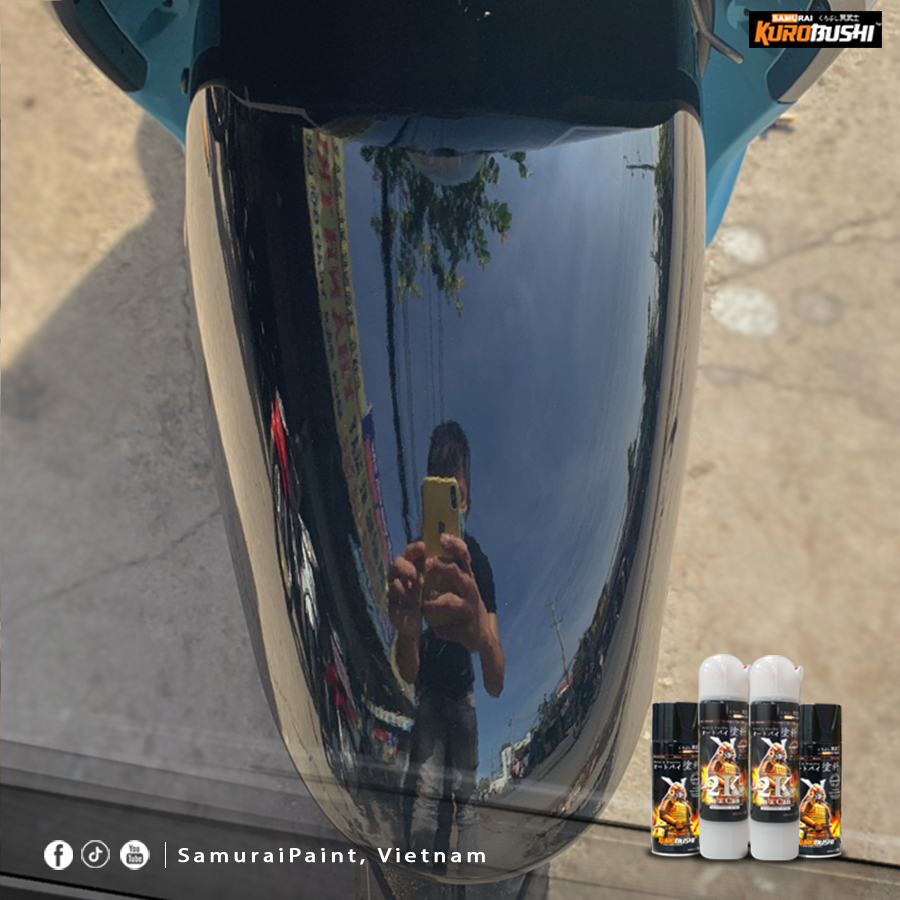 Combo Sơn Xịt Samurai Màu Đen Bóng 109 (Uch210 - 109 - K1k) - Trạm Xe 1368 dễ dàng sử dụng dành cho mọi dòng xe