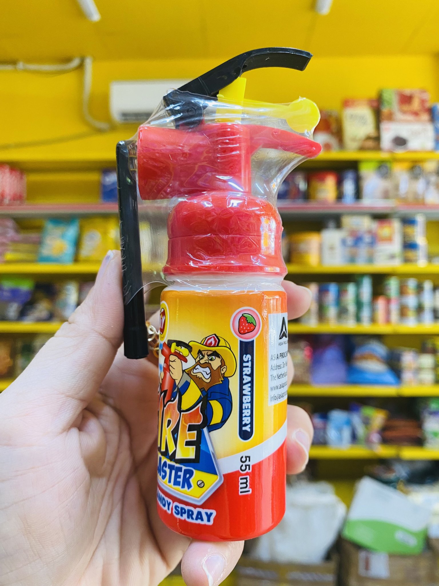 [NGẪU NHIÊN] Kẹo Xịt Chua FIRE BLASTER Yumiy Bình Cứu Hỏa 55ml