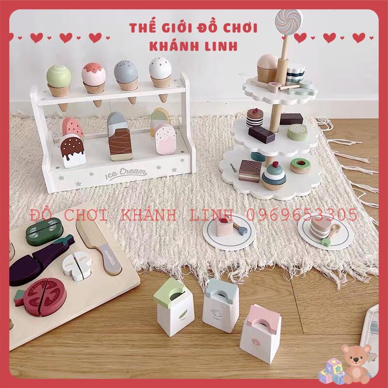 Đồ chơi ấm trà, tháp bánh, kem Nunukids