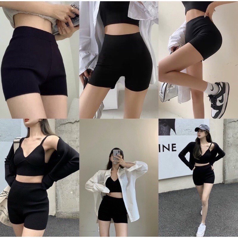 QUẦN LEGGING SHORT ĐÙI CHẤT COTTON