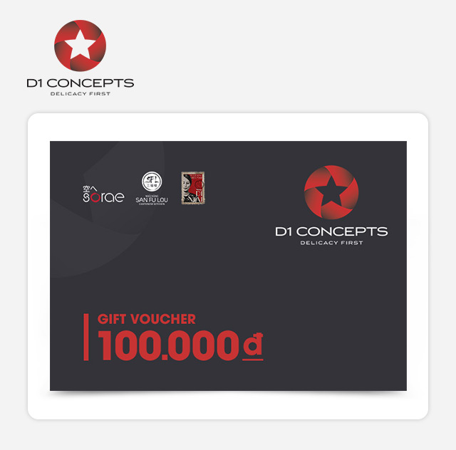 Phiếu quà tặng D1-concepts 100k