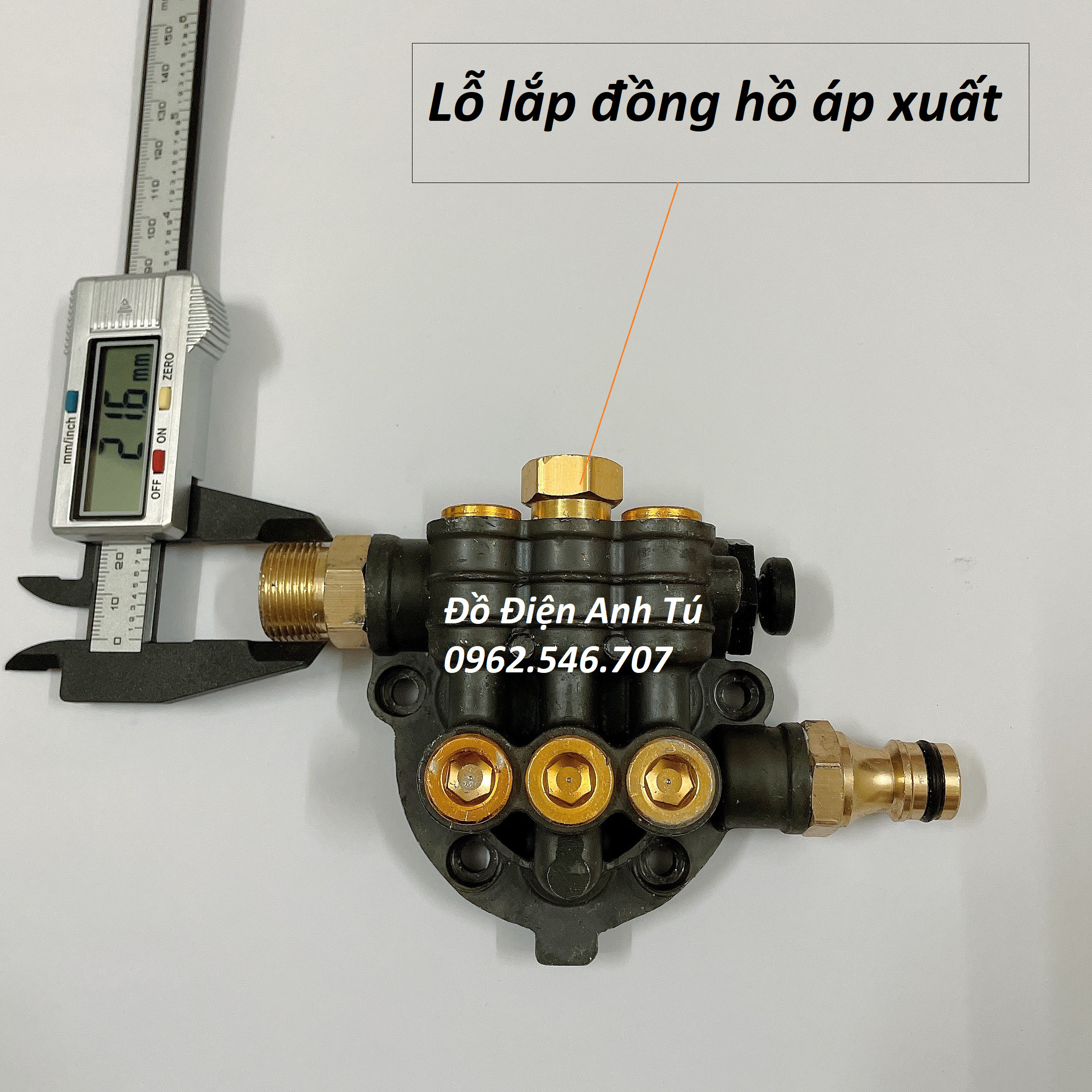 Đầu bơm máy rửa xe mini- Đầu máy bơm áp lực ( Loại Tốt )