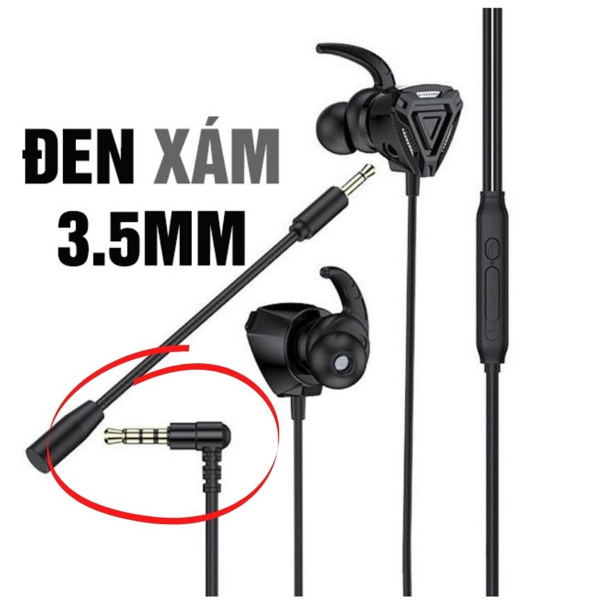 Tai Nghe Gaming GM6 3.5mm âm thanh super bass 9D có dây cho điện thoại máy tính mic thu âm chơi game học online đeo êm nhẹ chính hãng