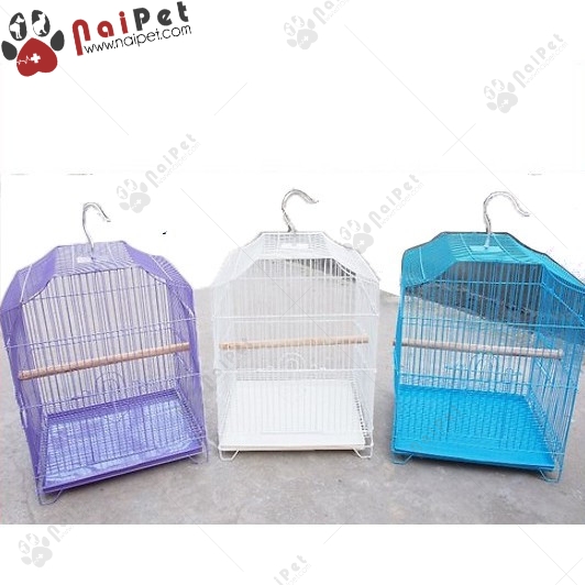 Lồng sắt sơn tĩnh điện lồng chứa chim nuôi chim sóc thú kiểng nhỏ lnt010