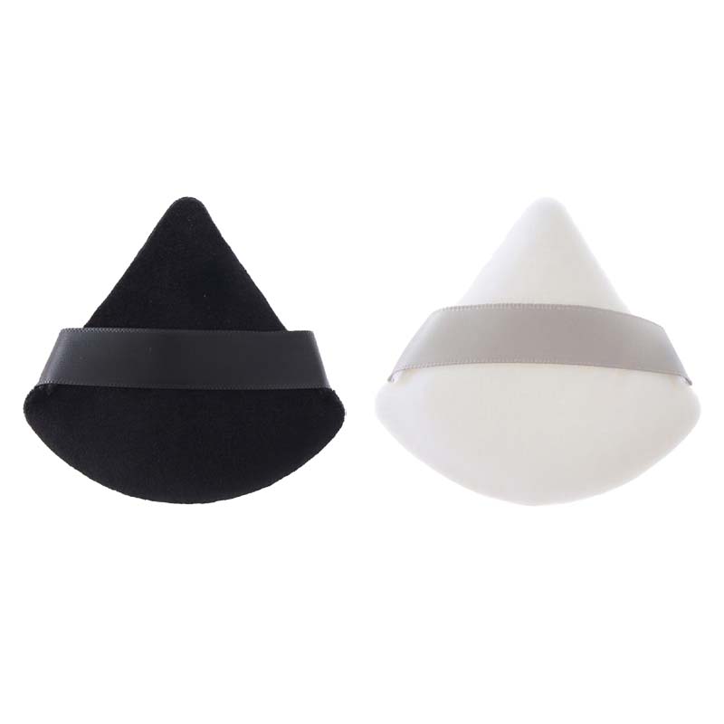 Bông phấn nhung hình tam giác bông phấn trang điểm mặt mini mỹ phẩm bông mềm bông phấn mặt có thể giặt nhẹ