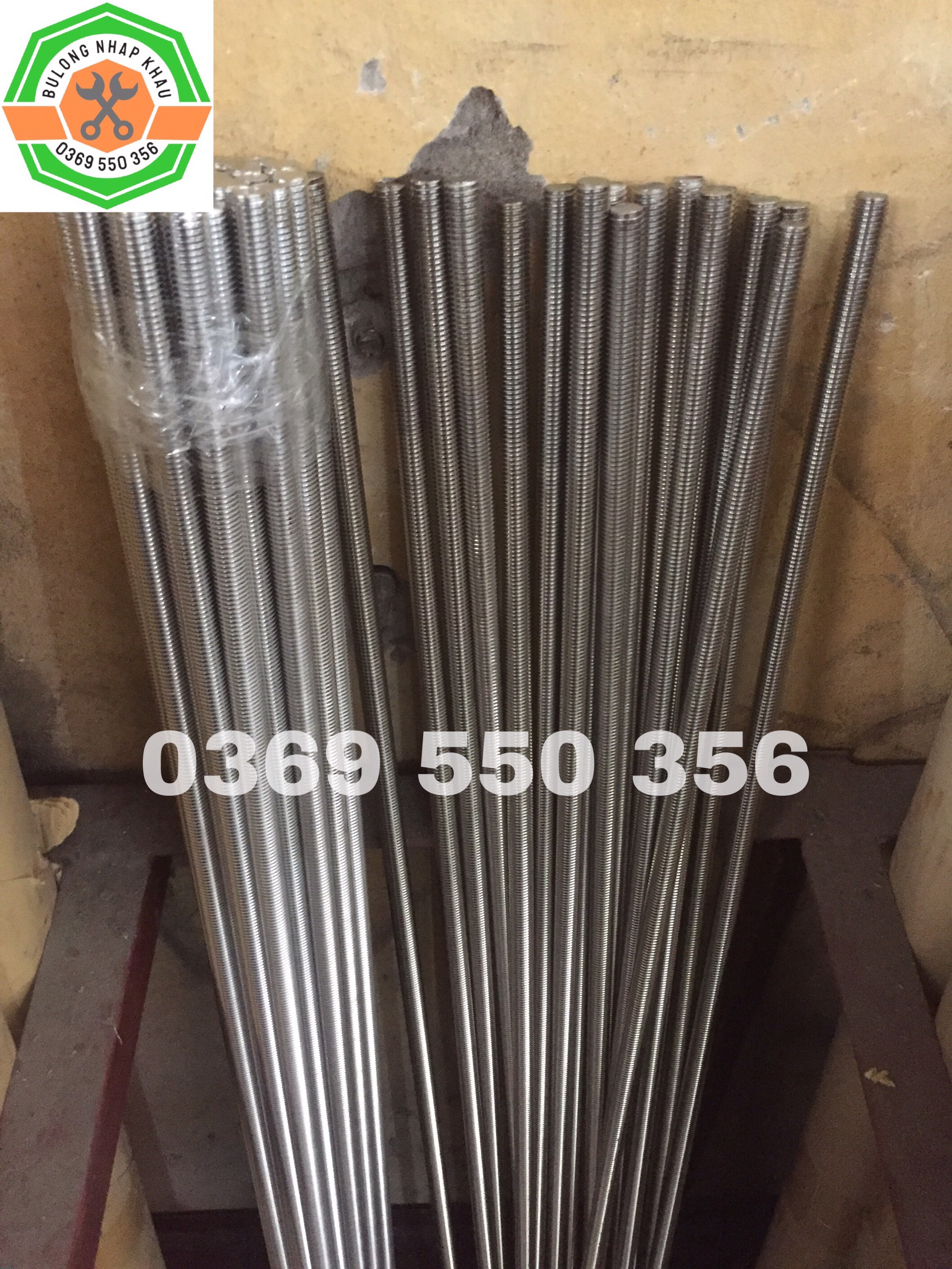 Ty ren, thanh ren inox m4,m5,m6,m8 dài 1000mm ,combo 2 thanh