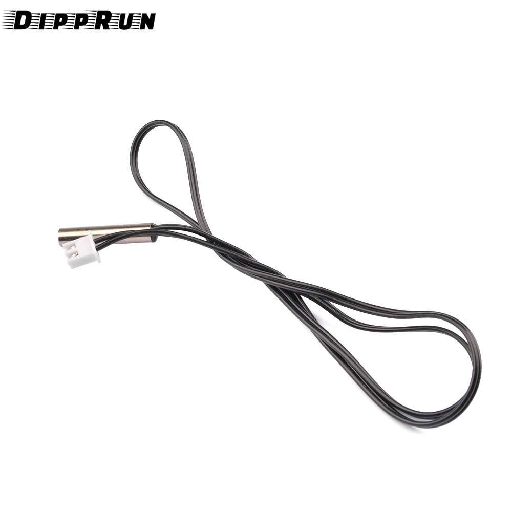 DIPPRUN 10k Temperature Sensor Probe Thermocouple Probe Cable Wire 0.5 Meter Waterproof Temp Sensor Probe, Stainless Steel 3950 Ntc Temp Sensor Probe