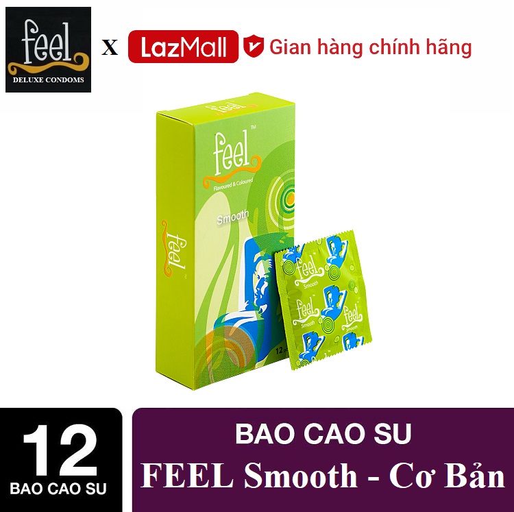 [ FEEL ] Bao cao su Feel Smooth 12 bao.