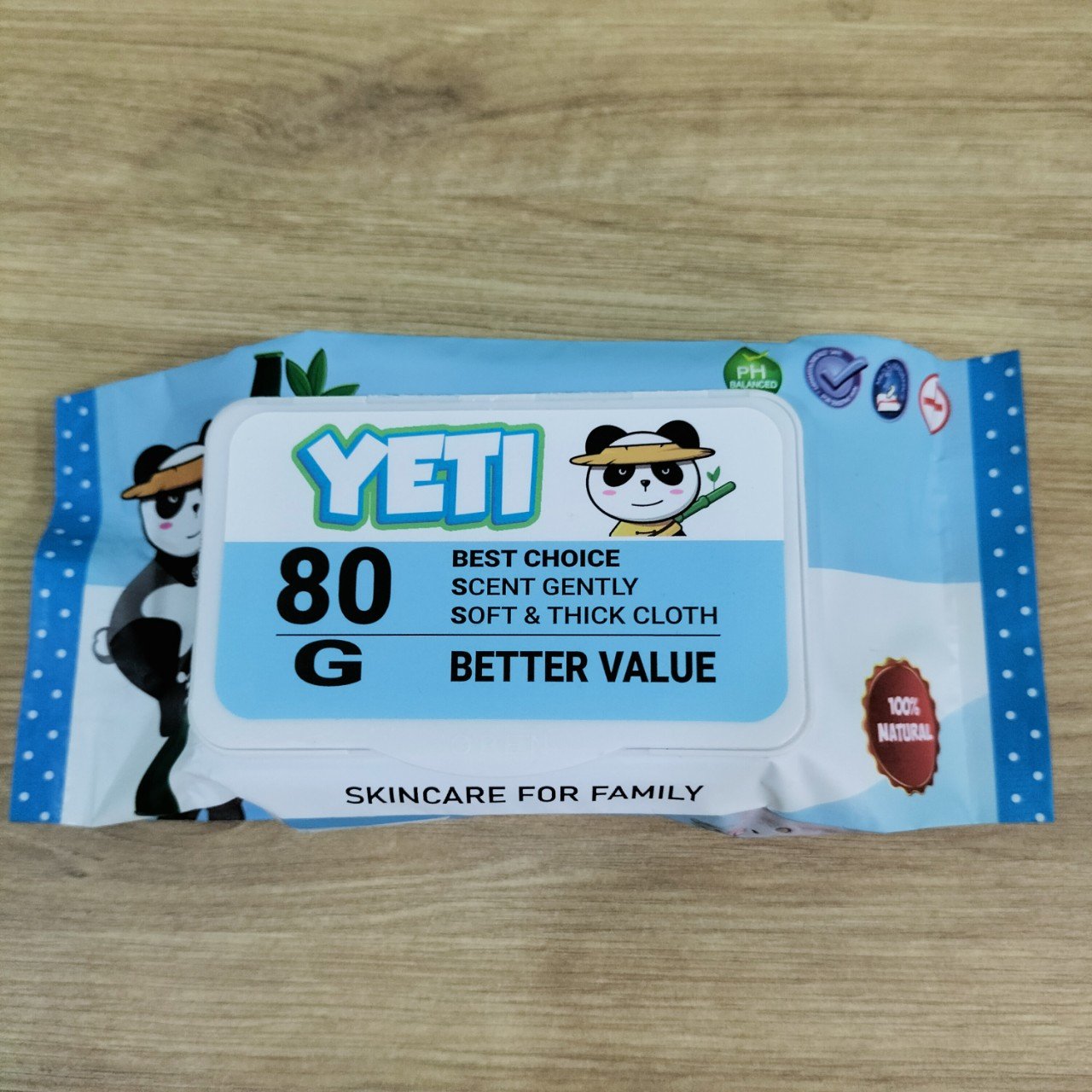(Hỏa Tốc HCM)Combo 5 Bịch Khăn Giấy Ướt YeTi Thái Lan Không Mùi 80gr