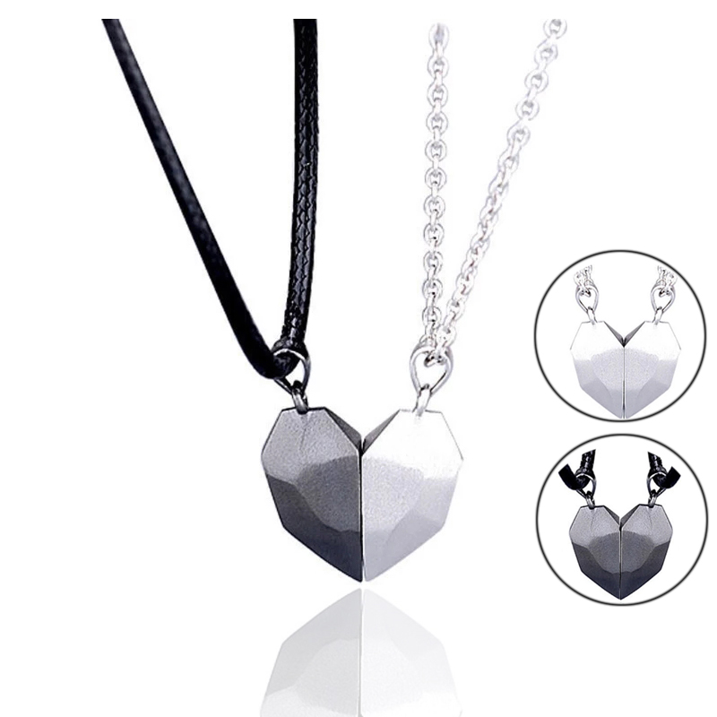 couple love heart pendant