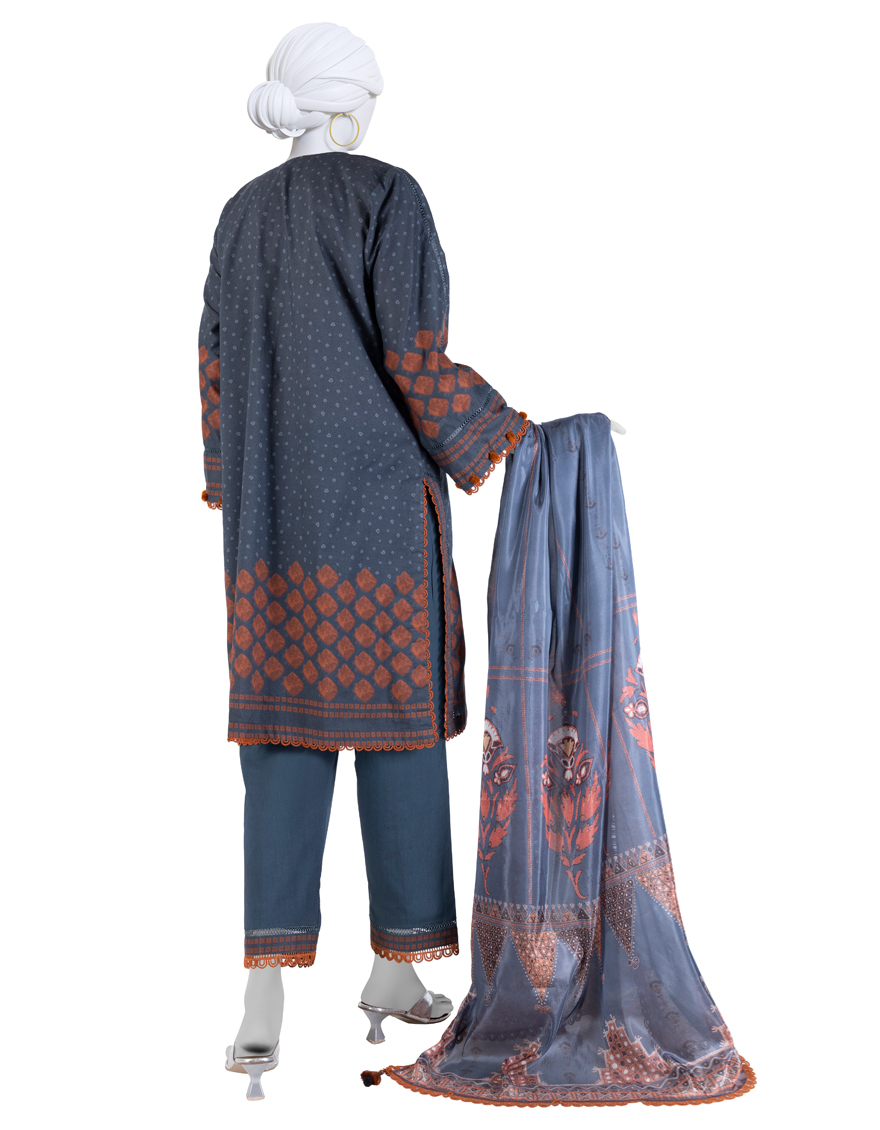 Junaid Jamshed 2025 Eid Volume 2 - Women Unstitched 3 Piece JLAWN-S-25-3258 ETHNIC CRAFT-6. 