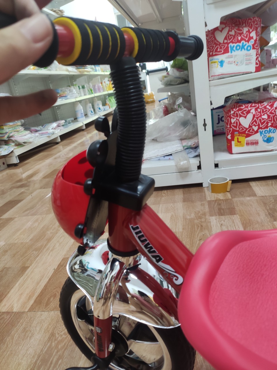 (loại đẹp)Xe đập ba bánh chon bộ bình nước cho bé Senmysan 3b-2